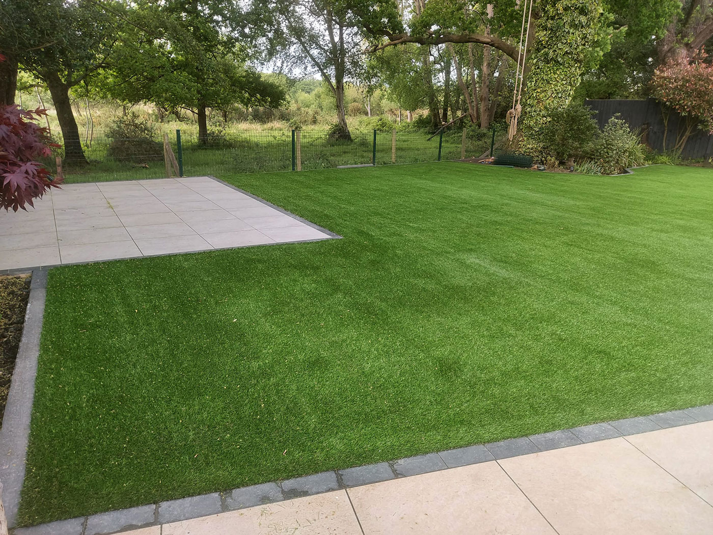 Artificial grass laid by Perfect Landscapes, Yateley