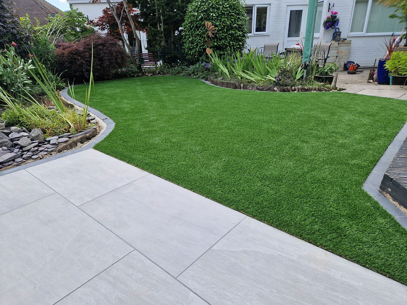 Artificial grass laid by Perfect Landscapes, Yateley