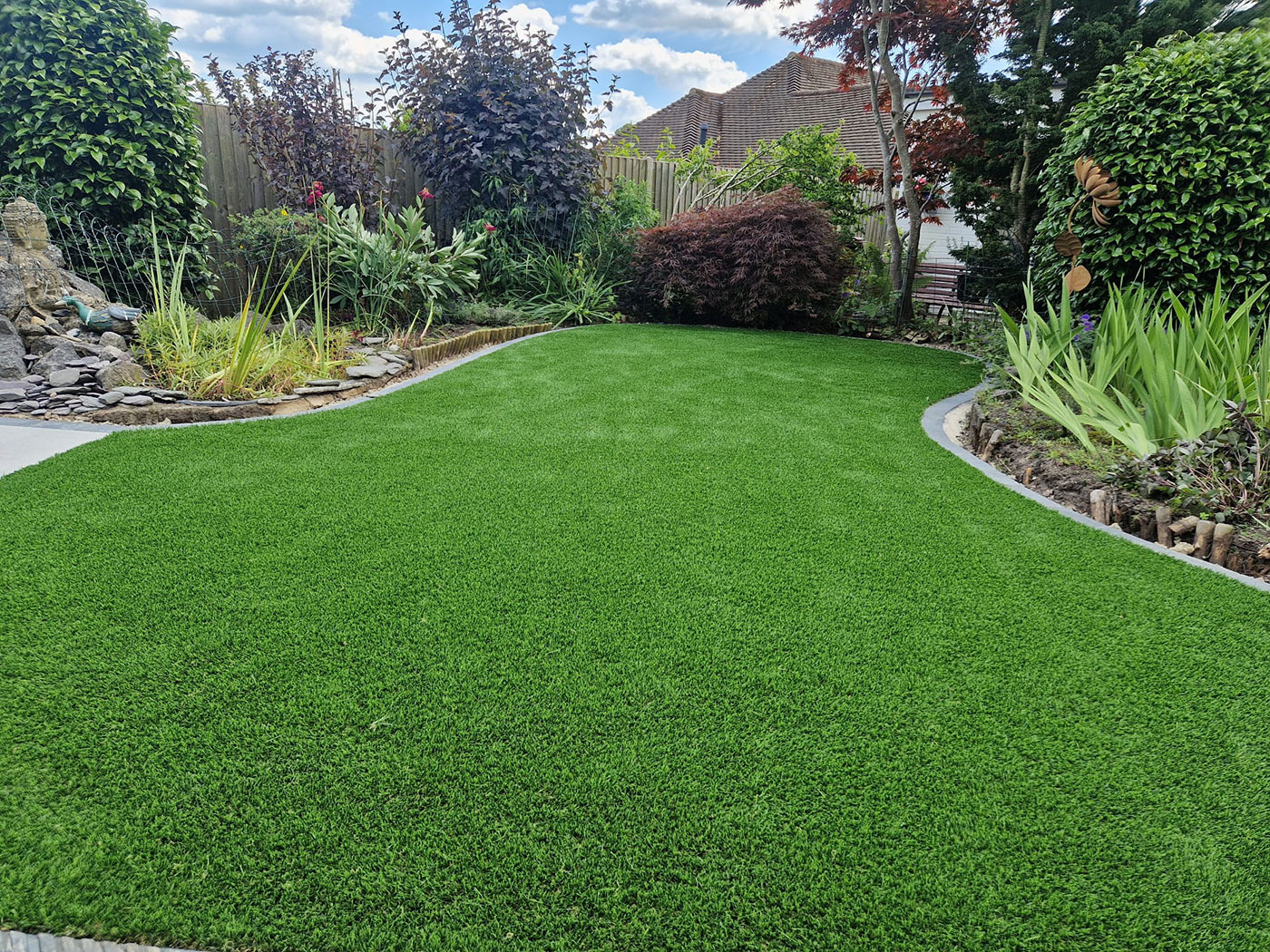Artificial grass laid by Perfect Landscapes, Yateley