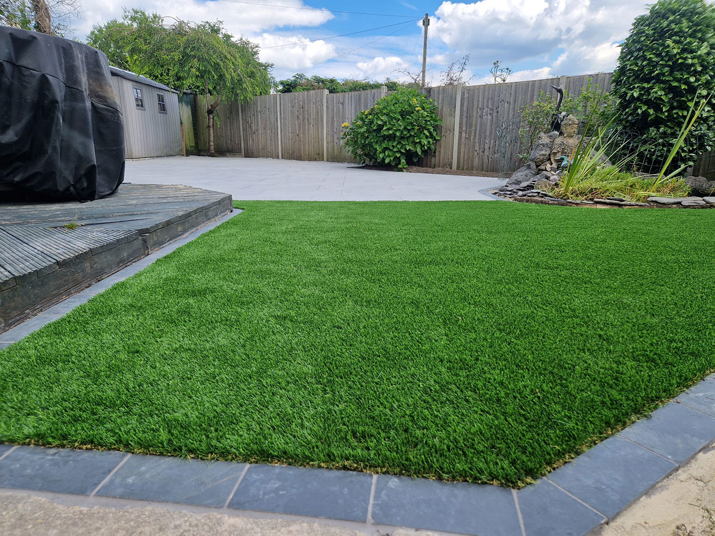 Artificial grass laid by Perfect Landscapes, Yateley