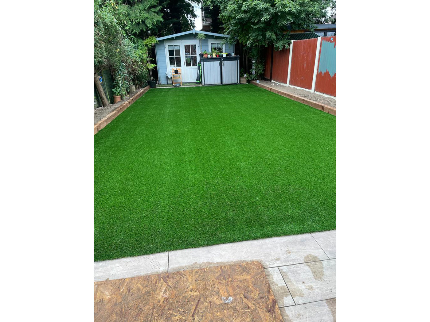 Artificial grass laid by Perfect Landscapes, Yateley