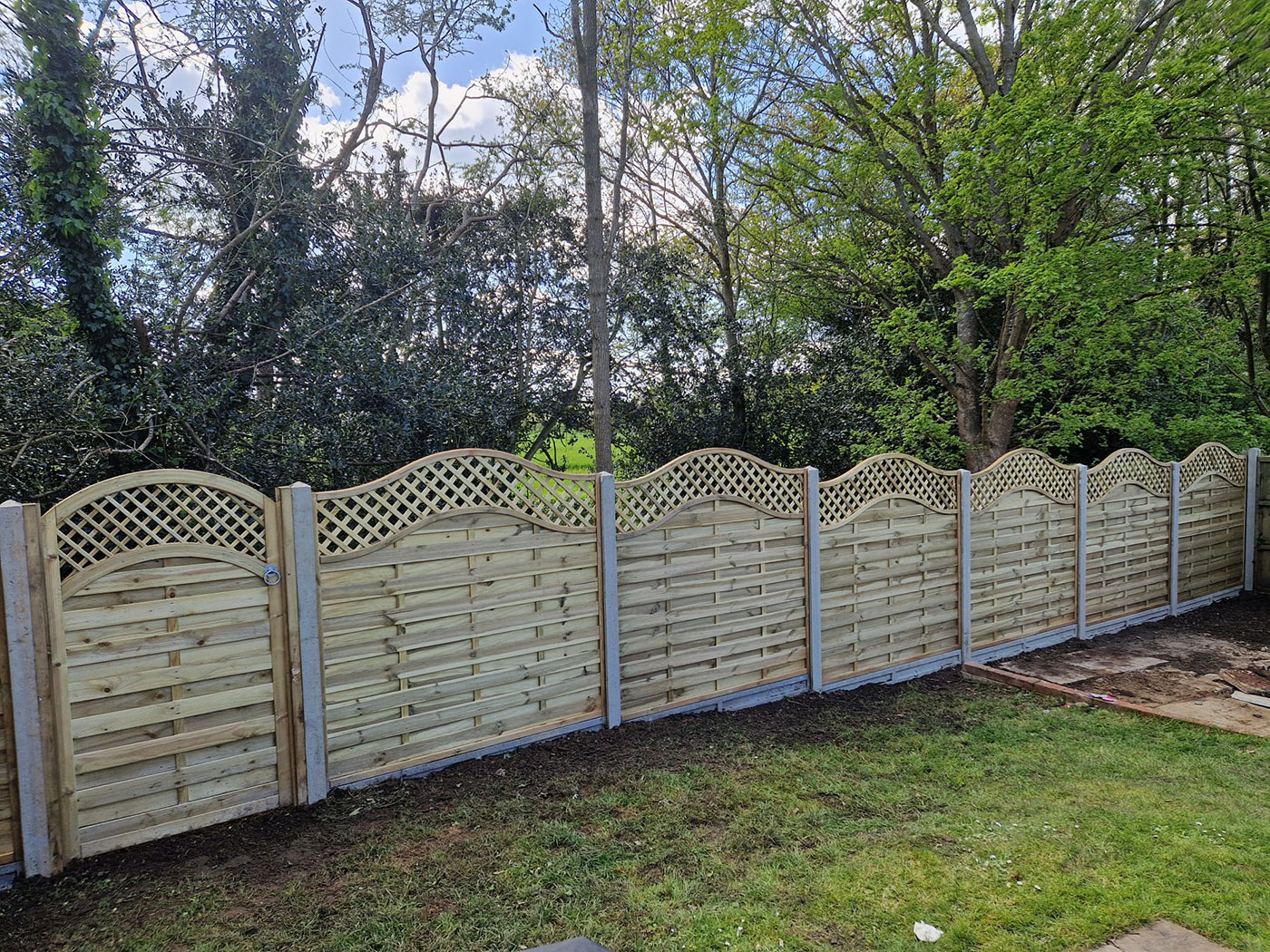 Fence by Perfect Landscapes, Yateley, Hampshire