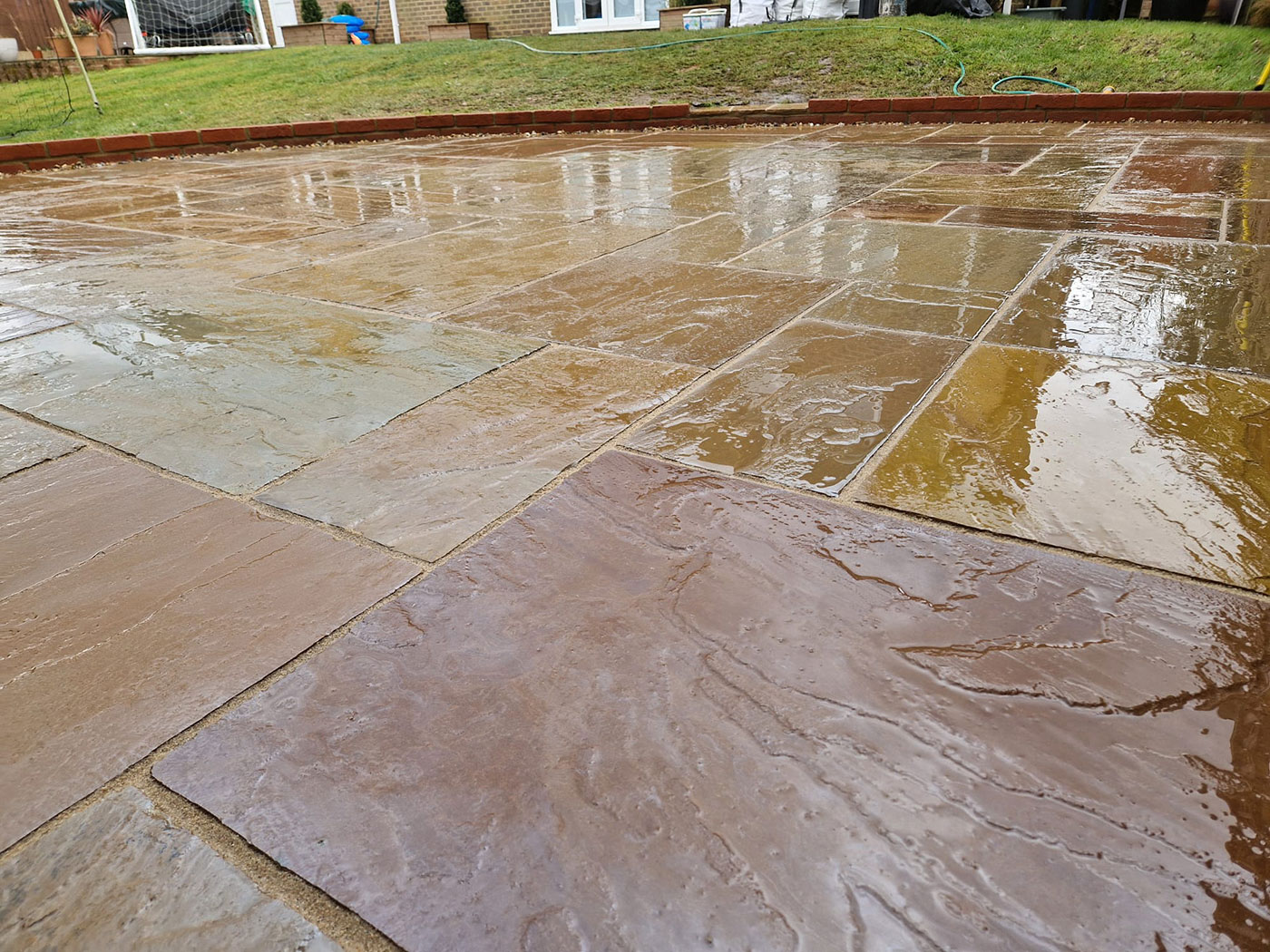 Indian Sandstone Patios by Perfect Landscapes, Yateley