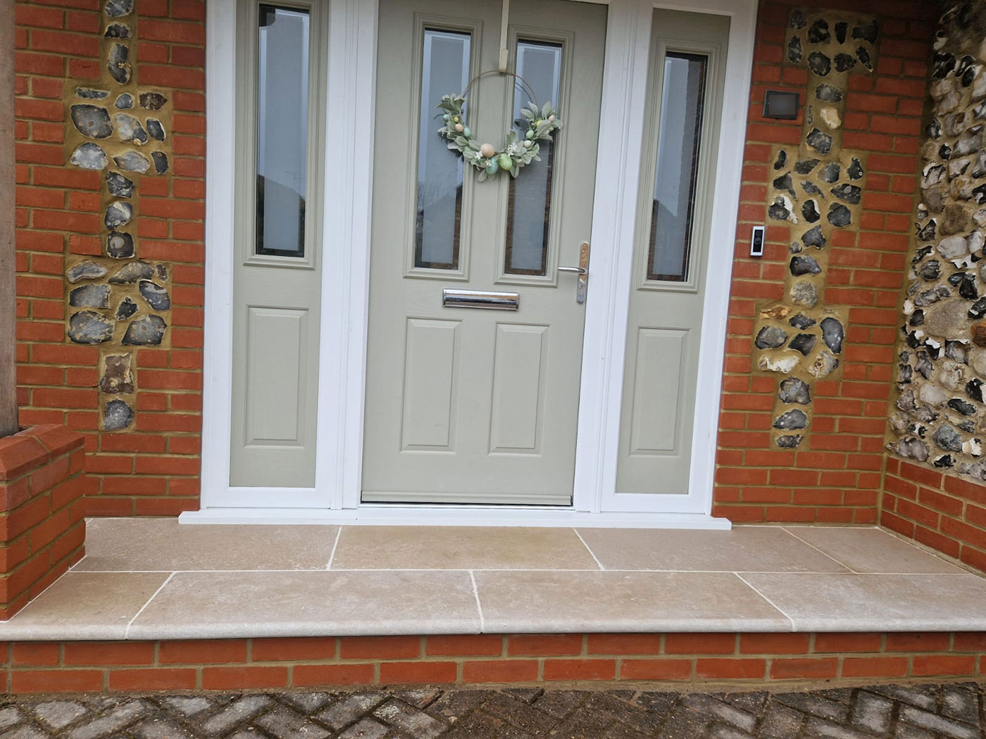 Singing Pearl Step installed by Perfect Landscapes, Yateley, Hampshire