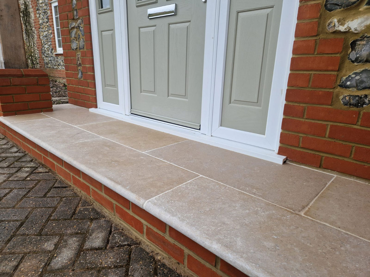 Singing Pearl Step installed by Perfect Landscapes, Yateley, Hampshire